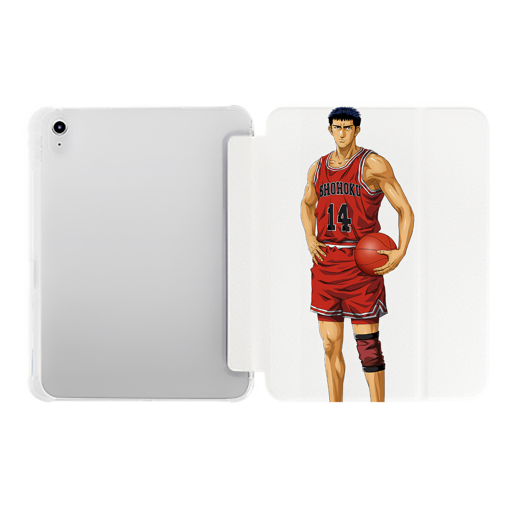 （画像用） SLAM DUNK／スラムダンク IPad ケース ペン収納付き 三つ折りスタンド PUレザー×シリコン 対応機種9.5/10.5/10.9インチ